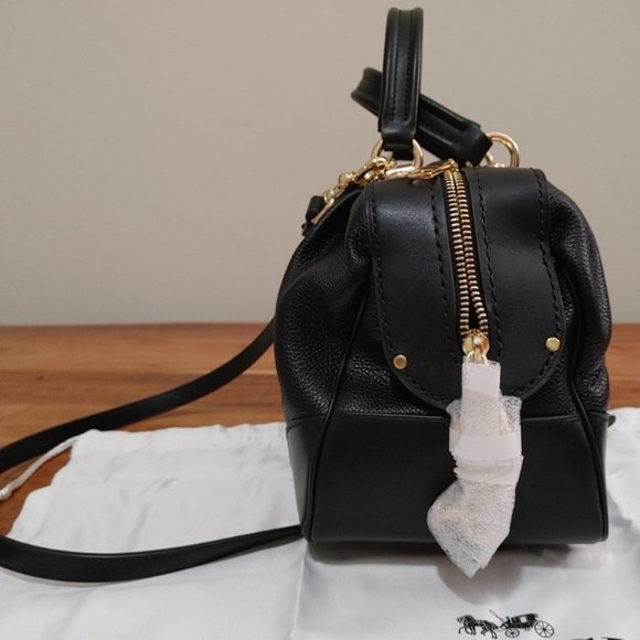 NWT COACH LANE SATCHEL BLACK - Picture 4 of 7